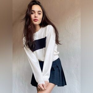 Aritzia Sunday Best Dash Sweater Merino Cotton Blend Size S